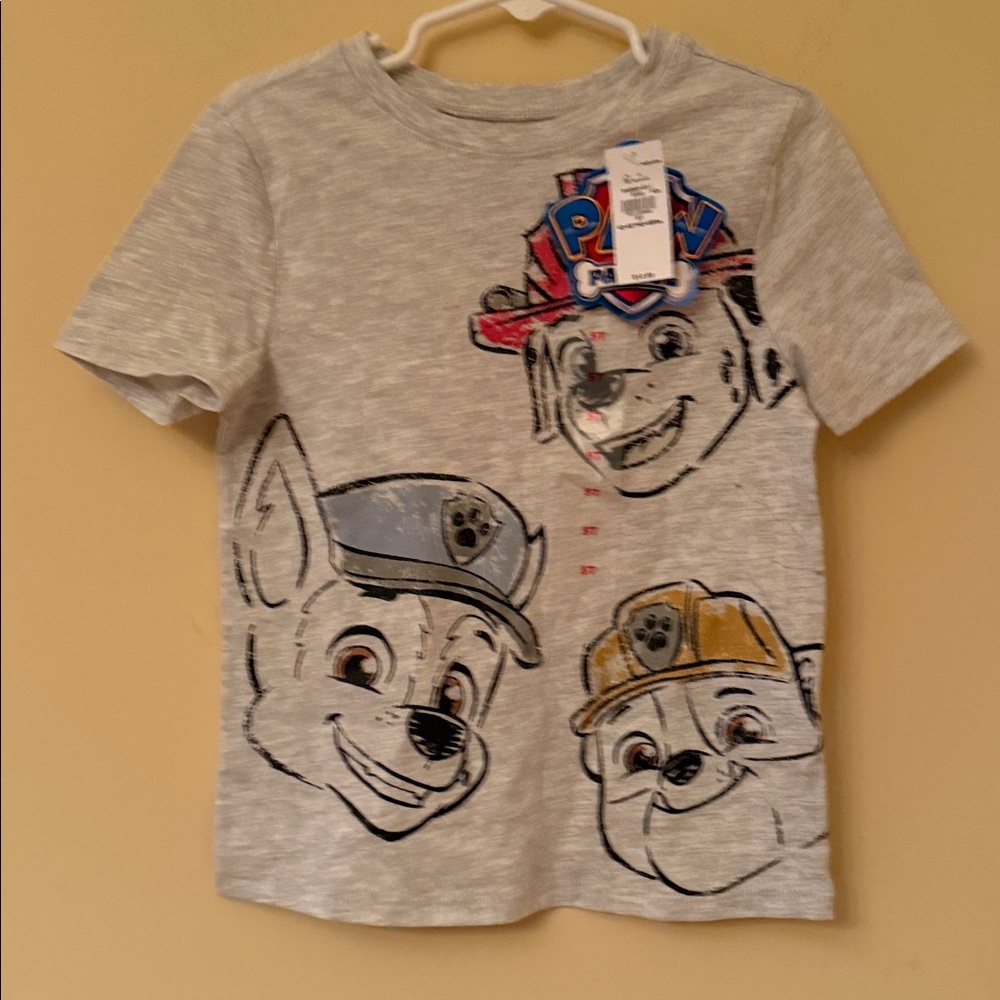 Paw Patrol Kids Light Gray T-Shirt with Character‎ Print